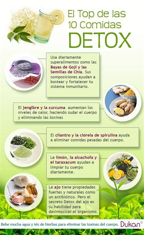 Alimentos para la desintoxicación del cuerpo
