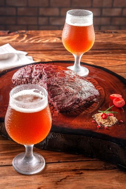 Amber Ale con carne a la parrilla