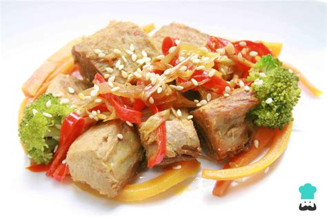 Atún salteado al amontillado