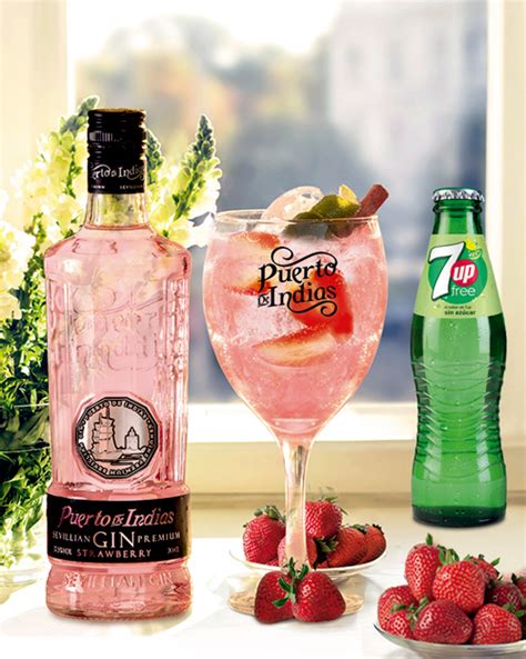 Cóctel con Puerto de Indias Strawberry