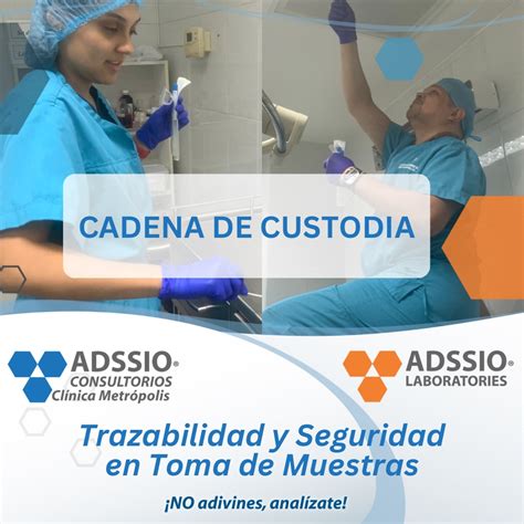 Cadena de custodia en la toma de muestras