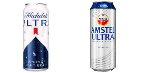Comparación de Amstel Ultra y Michelob Ultra