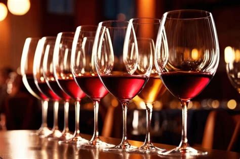 Copas de Vino en un Restaurante