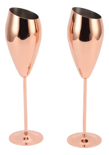 Copas de champán de cobre