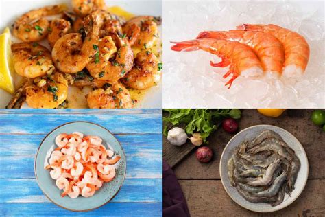 Diferentes tipos de camarones