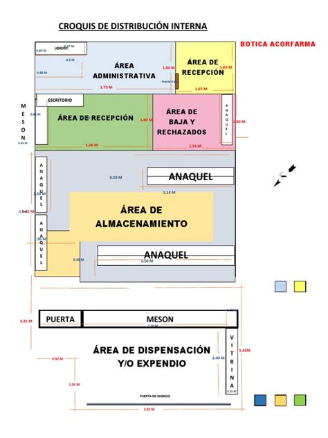 Distribución interna de vinoteca