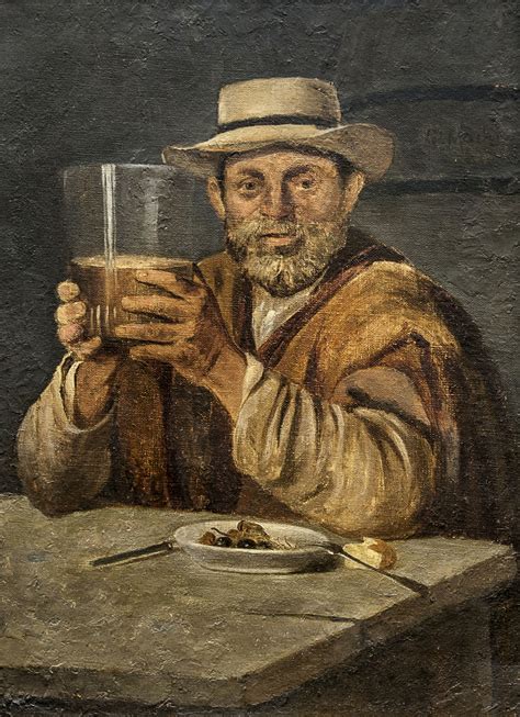 Hombre con vaso de chicha