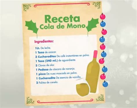 Ingredientes para Cola de Mono