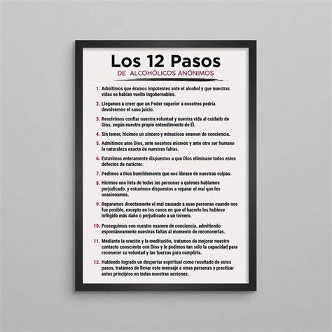 Los 12 pasos de AA