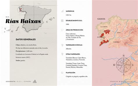 Mapa de la Denominación de Origen Rías Baixas