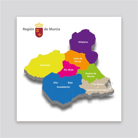 Mapa de la Región de Murcia