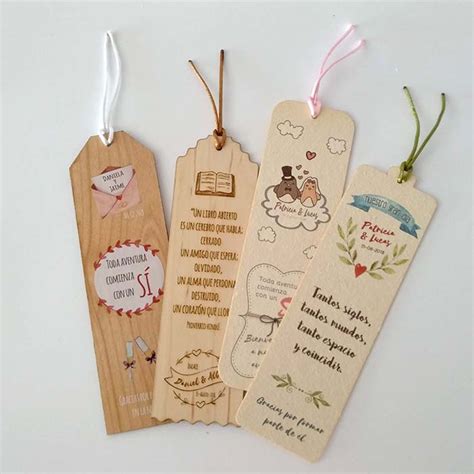 Marcapáginas como recuerdo de boda