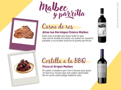 Maridaje de Malbec con carnes