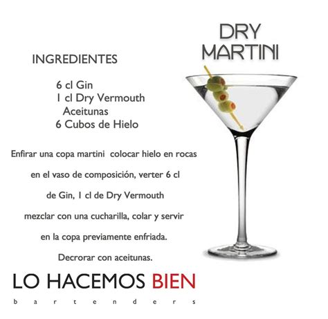 Preparación de Martini