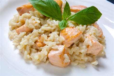 Salmón con Risotto