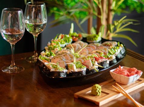 Sushi y vino