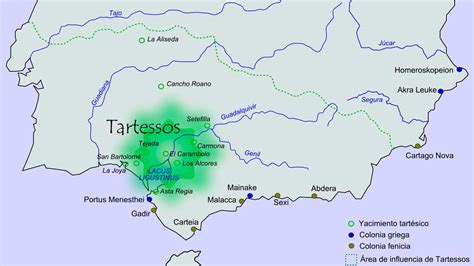 Ubicación de Tartessos en la Península Ibérica