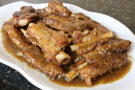 Variación de la receta de costillas de cerdo