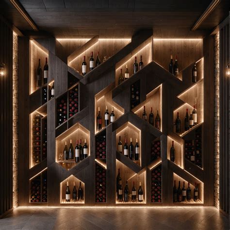 Vinoteca con botellas de vino