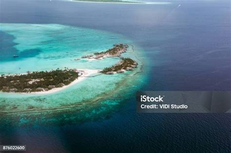 Vista aérea de las Maldivas